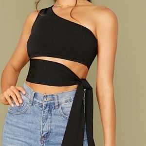 Black wrap top